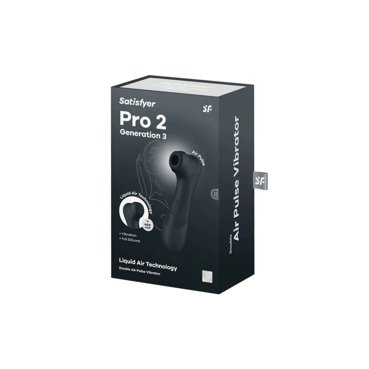 Pro 2 Generation 3 Liquid Air Technology Schwarz von Satisfyer Air Pulse | Fesselliebe.de