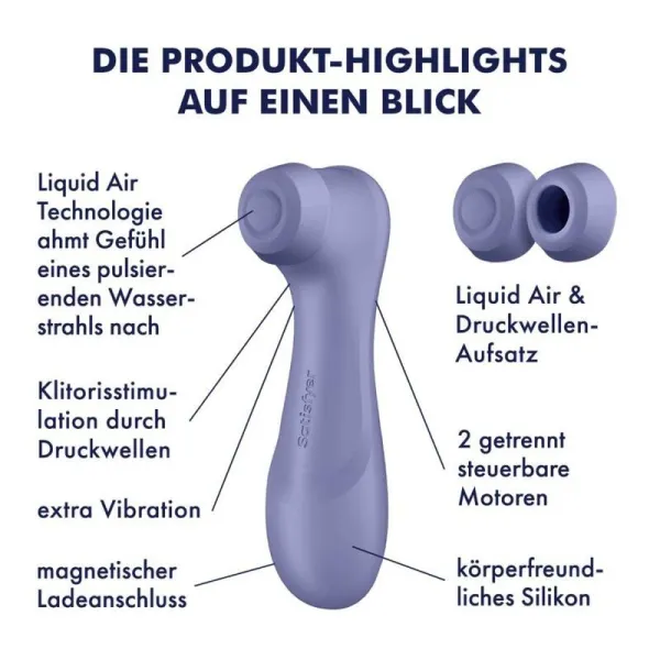 Pro 2 Generation 3 Liquid Air Technology Lila von Satisfyer Air Pulse | Fesselliebe.de