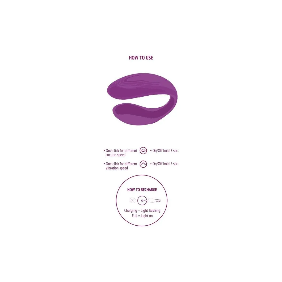 Gebundener Vibrator für Liebespaare, Lila von Xocoon | Fesselliebe.de