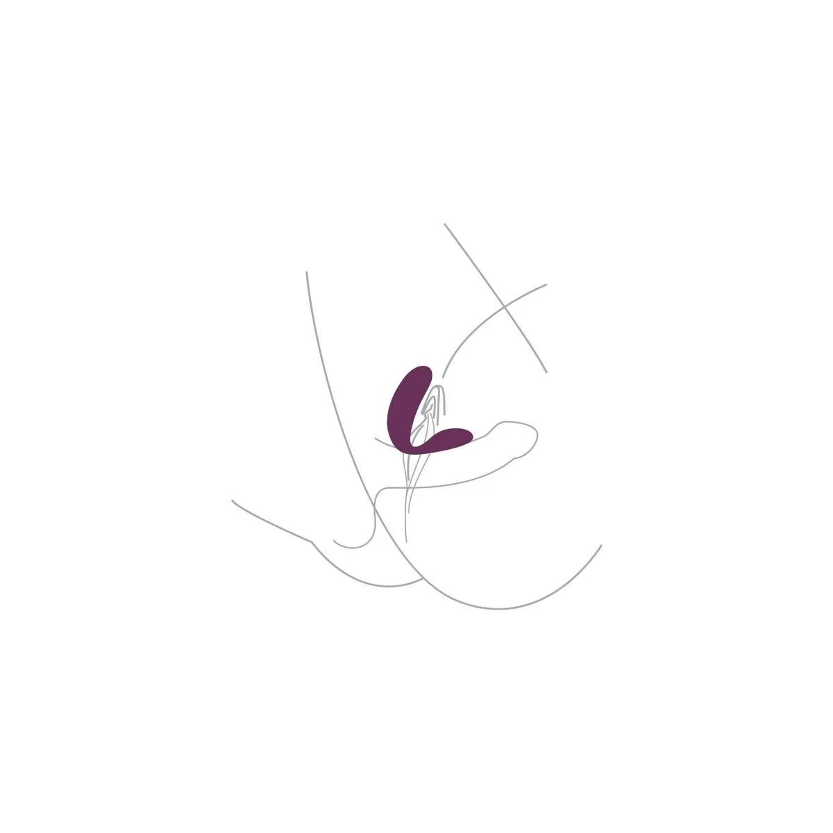 Gebundener Vibrator für Liebespaare, Lila von Xocoon | Fesselliebe.de