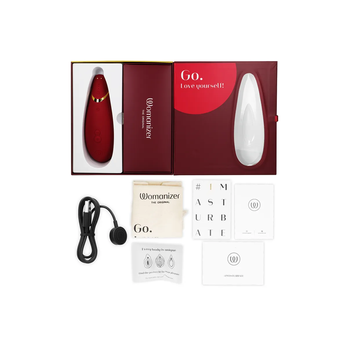 Premium 2 Klitoralstimulator Bordeaux von Womanizer | Fesselliebe.de