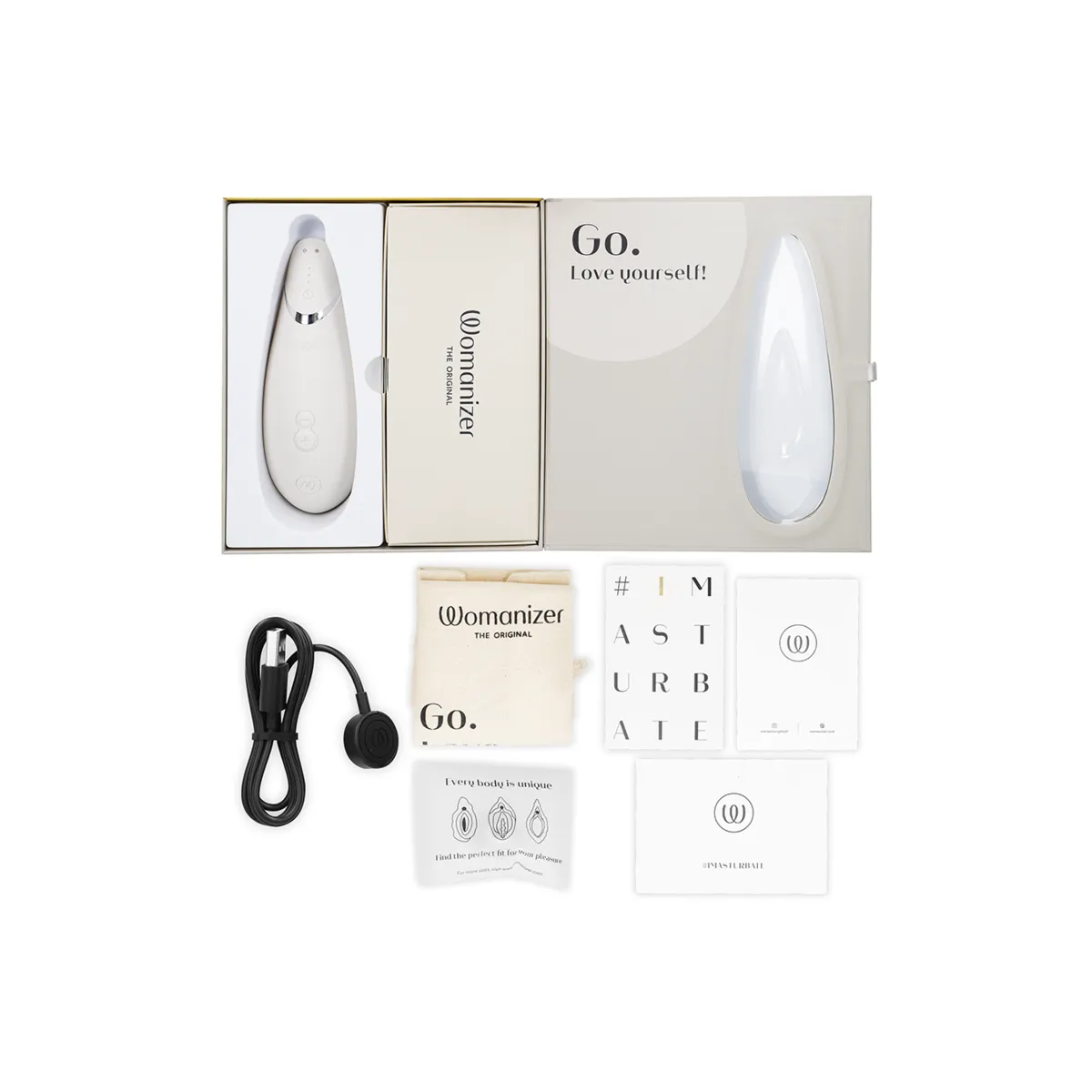 Premium 2 Klitoralstimulator Warmgrau von Womanizer | Fesselliebe.de