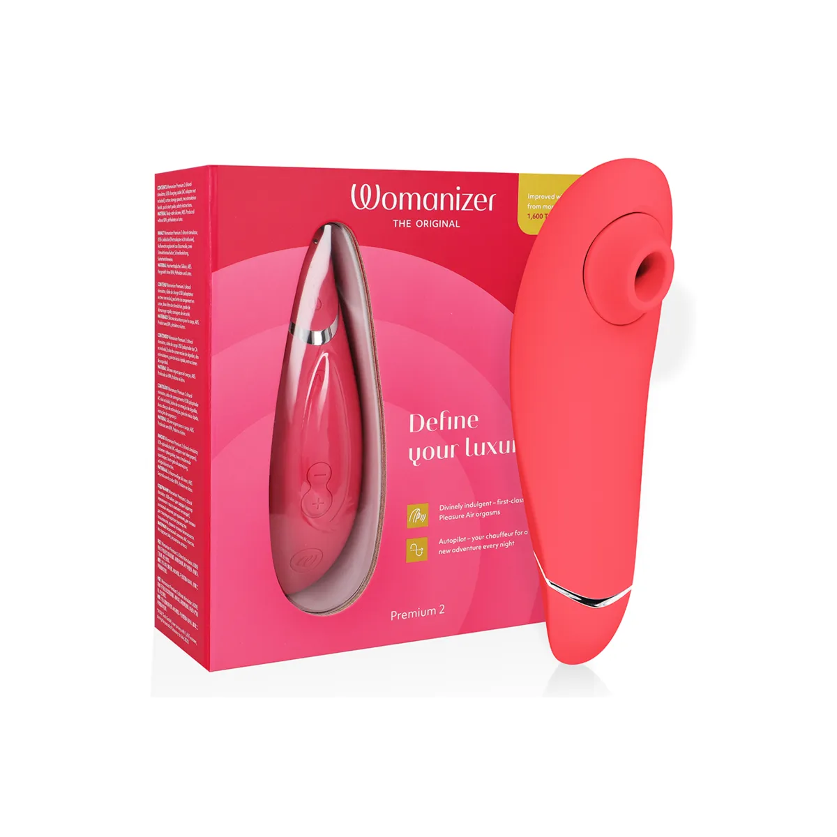 Premium 2 Klitoralstimulator Himbeere von Womanizer | Fesselliebe.de
