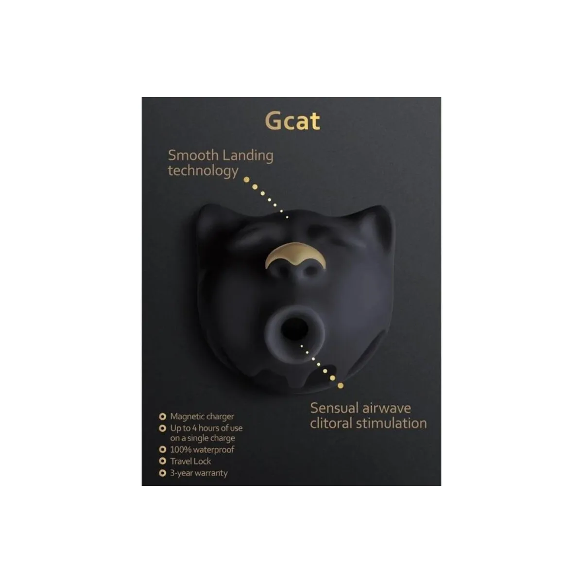 Gcat Mystic Klitoralsauger Schwarz von G-Vibe | Fesselliebe.de