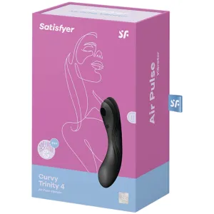 Curvy Trinity 4 Air Pulse Vibrator Schwarz von Satisfyer Air Pulse