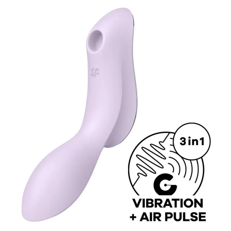 Curvy Trinity 2 Air Pulse Vibrator Lila von Satisfyer Air Pulse | Fesselliebe.de