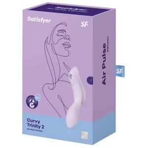 Curvy Trinity 2 Air Pulse Vibrator Lila von Satisfyer Air Pulse