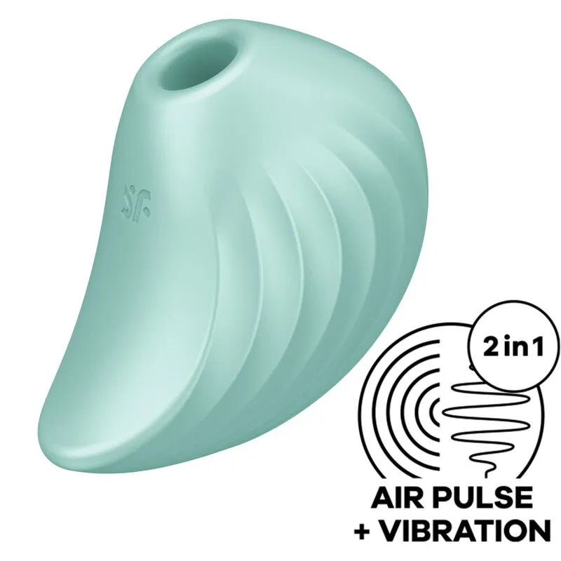 Pearl Diver Air Pulse Stimulator & Vibrator Grün von Satisfyer Air Pulse | Fesselliebe.de