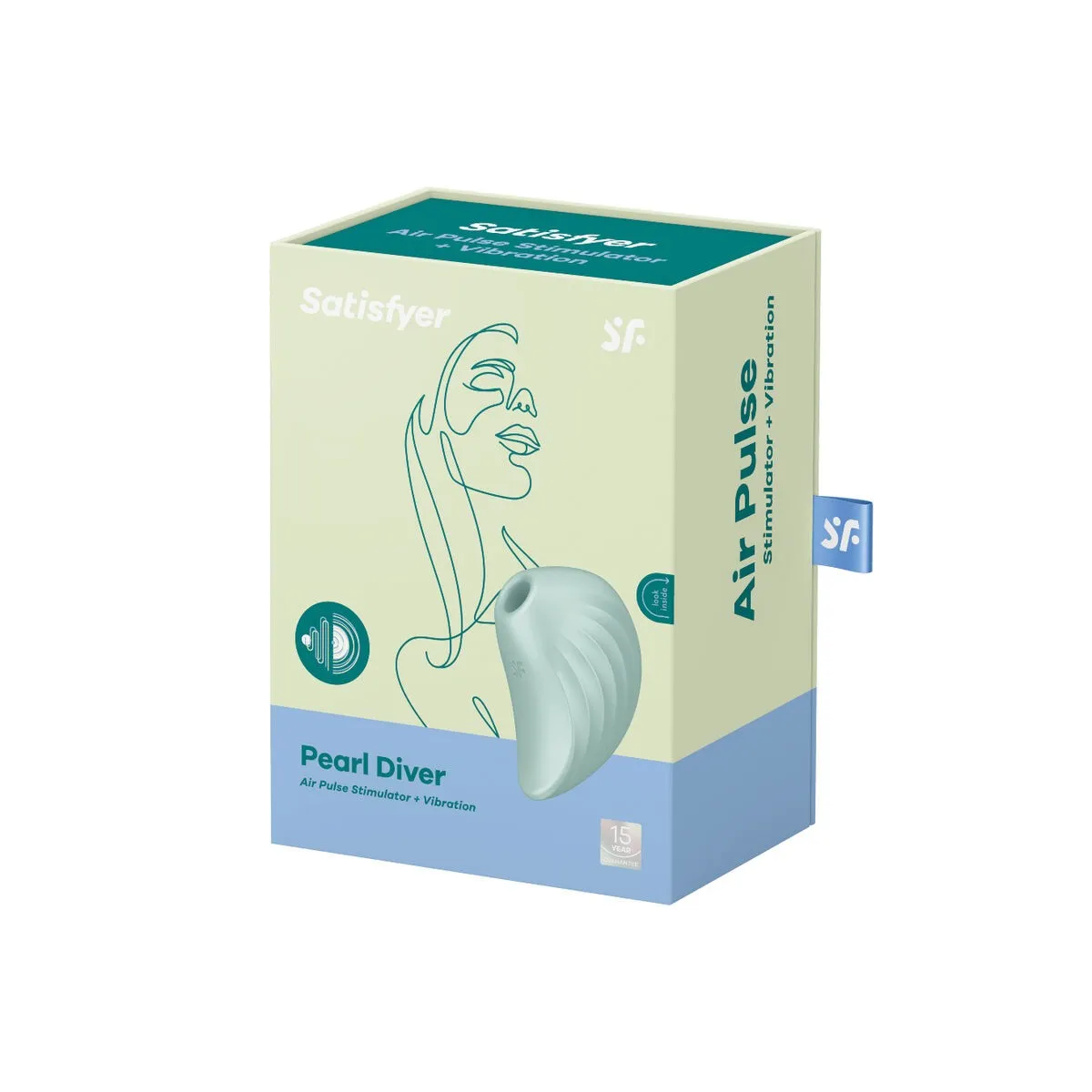 Pearl Diver Air Pulse Stimulator & Vibrator Grün von Satisfyer Air Pulse | Fesselliebe.de