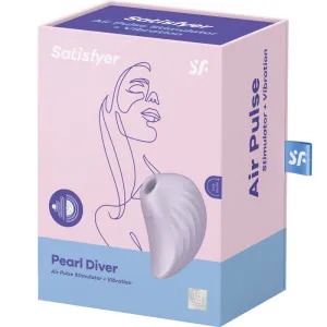 Pearl Diver Air Pulse Stimulator & Vibrator Violett von Satisfyer Air Pulse