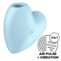 Cutie Heart Air Pulse Stimulator & Vibrator Blau von Satisfyer Air Pulse