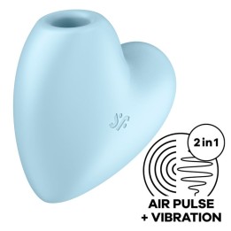 Cutie Heart Air Pulse Stimulator & Vibrator Blau von Satisfyer Air Pulse | Fesselliebe.de