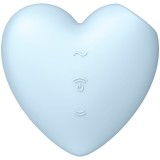 Cutie Heart Air Pulse Stimulator & Vibrator Blau von Satisfyer Air Pulse | Fesselliebe.de