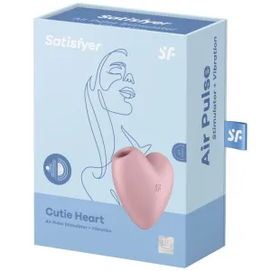 Cutie Heart Air Pulse Stimulator & Vibrator Rosa von Satisfyer Air Pulse