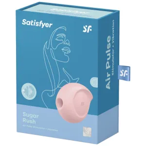 Sugar Rush Air Pulse Stimulator & Vibrator Rosa von Satisfyer Air Pulse