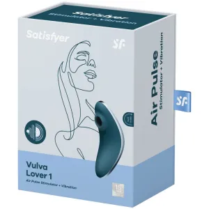 Vulva Lover 1 Luftpulsstimulator & Vibrator Blau von Satisfyer Air Pulse