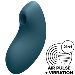 Vulva Lover 2 Luftpulsstimulator & Vibrator Blau von Satisfyer Air Pulse | Fesselliebe.de