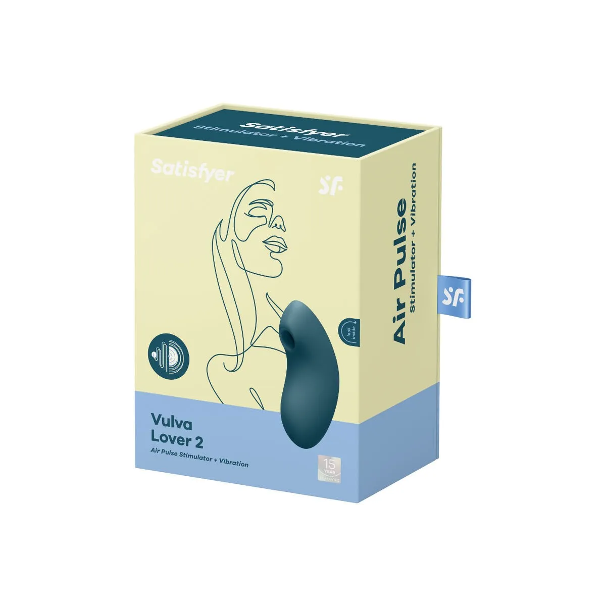 Vulva Lover 2 Luftpulsstimulator & Vibrator Blau von Satisfyer Air Pulse | Fesselliebe.de