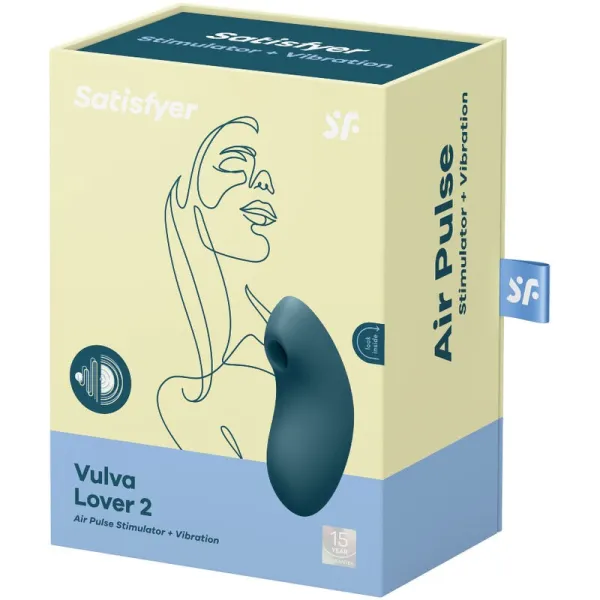 Vulva Lover 2 Luftpulsstimulator & Vibrator Blau von Satisfyer Air Pulse | Fesselliebe.de