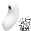 Vulva Lover 2 Luftpulsstimulator & Vibrator Weiss von Satisfyer Air Pulse