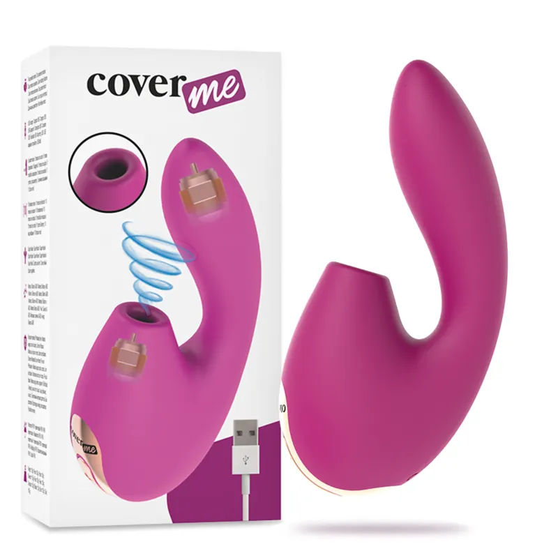 Klitoris-Sauger & Leistungsstarker G-Punkt-Rush-Vibrator von Coverme | Fesselliebe.de