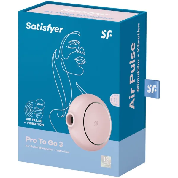 Pro To Go 3 Doppelter Luftpulsstimulator & Vibrator Rosa von Satisfyer Air Pulse | Fesselliebe.de