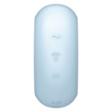 Pro To Go 3 Doppelter Luftpulsstimulator & Vibrator Blau von Satisfyer Air Pulse | Fesselliebe.de