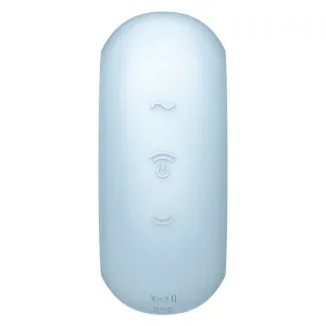 Pro To Go 3 Doppelter Luftpulsstimulator & Vibrator Blau von Satisfyer Air Pulse