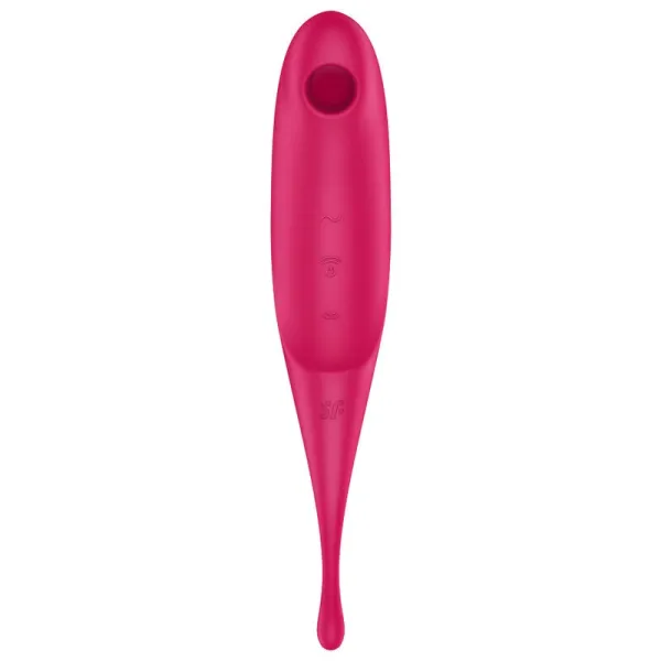 Twirling Pro Air Pulse Stimulator & Vibrator Rot von Satisfyer Air Pulse | Fesselliebe.de