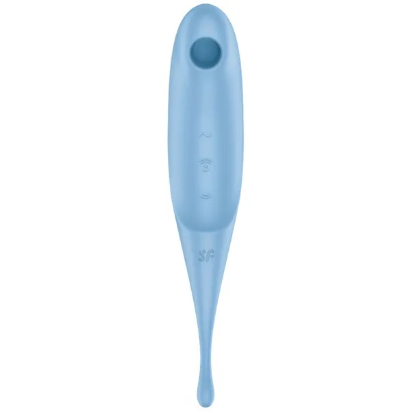 Twirling Pro Air Pulse Stimulator & Vibrator Blau von Satisfyer Air Pulse | Fesselliebe.de