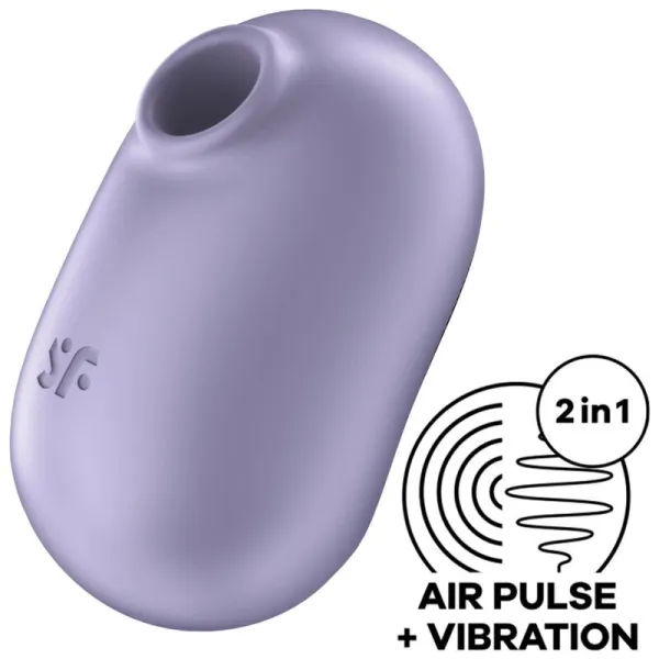 Pro To Go 2 Doppelter Luftpulsstimulator & Vibrator Violett von Satisfyer Air Pulse | Fesselliebe.de