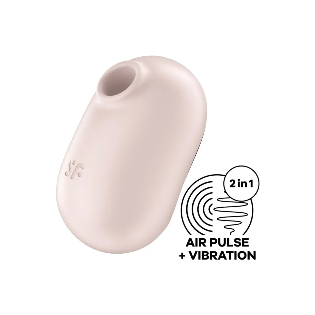 Pro To Go 2 Doppelter Luftpulsstimulator & Vibrator Beige von Satisfyer Air Pulse | Fesselliebe.de