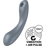 Curve Trinity 1 Air Pulse Vibration Grau von Satisfyer Air Pulse | Fesselliebe.de