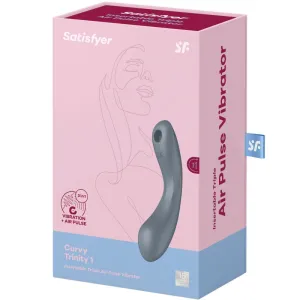 Curve Trinity 1 Air Pulse Vibration Grau von Satisfyer Air Pulse