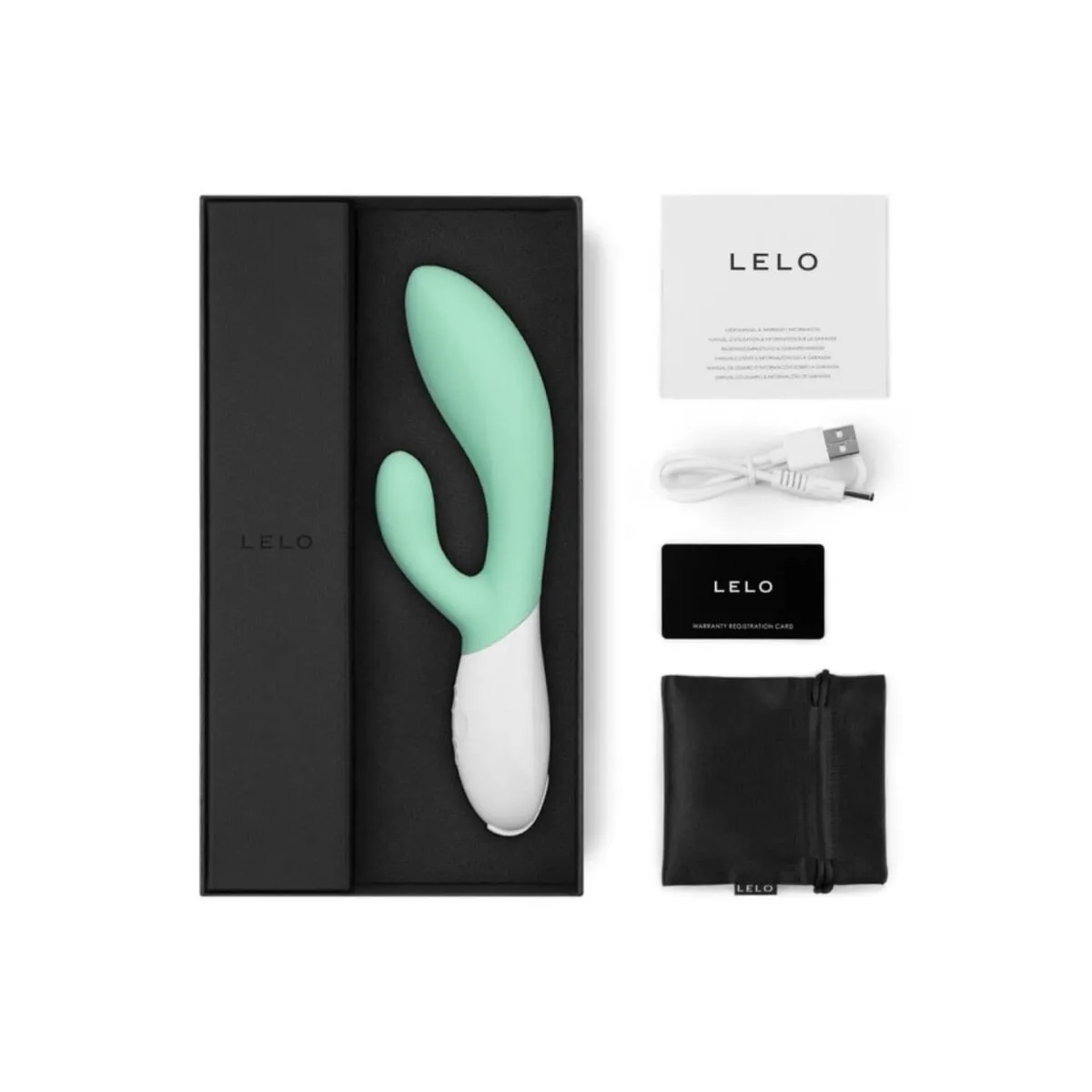 Ina 3 Green Rabbit Vibrator Luxus-Algen von Lelo | Fesselliebe.de