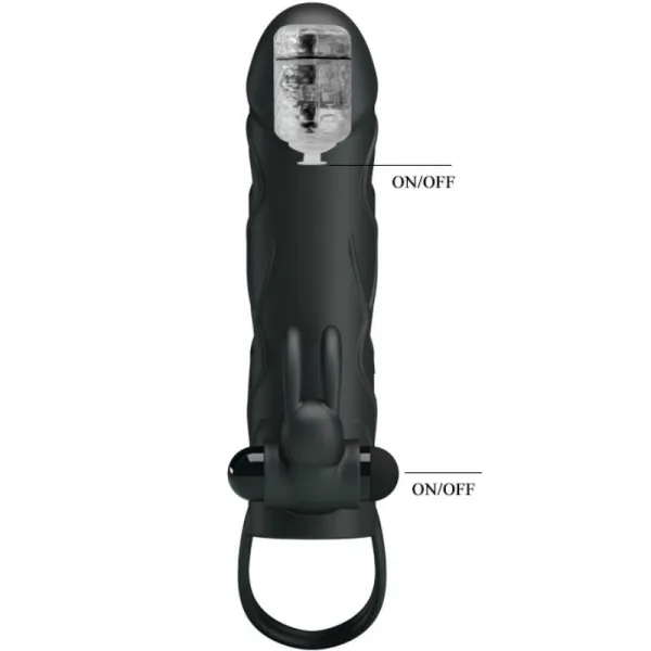 Silikonhülle mit Vibration 14 cm 2,0 von Pretty Love | Fesselliebe.de