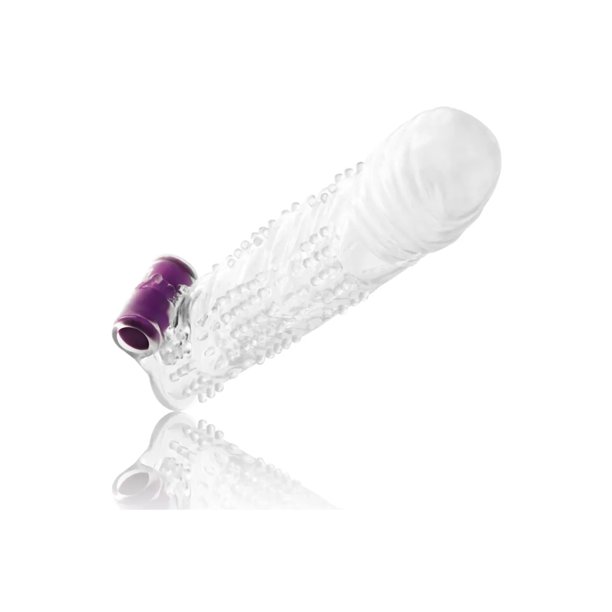 Strukturierte Penishülle mit Vibrierender Kugel von Ohmama | Fesselliebe.de