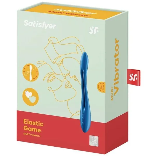 Elastic Game Multi Vibrator Blau von Satisfyer Vibrator | Fesselliebe.de