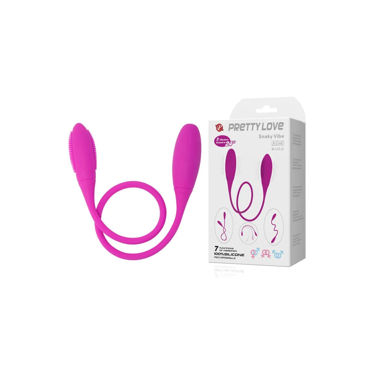 Snaky Deluxe Vibrator 7 V von Pretty Love Smart | Fesselliebe.de