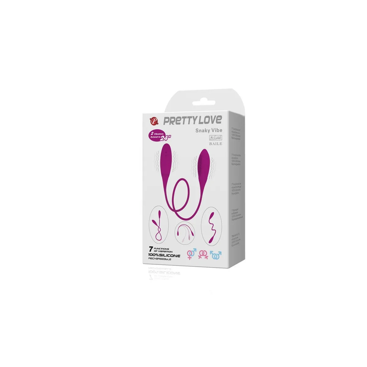 Snaky Deluxe Vibrator 7 V von Pretty Love Smart | Fesselliebe.de