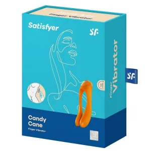 Candy Cane Fingervibrator Orange von Satisfyer Vibrator