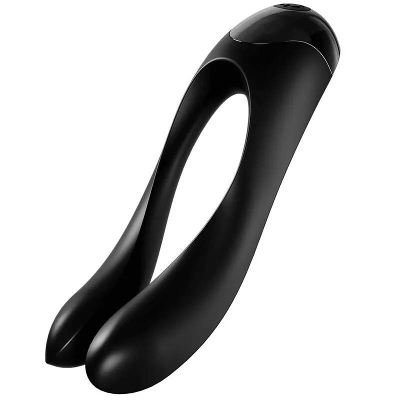 Candy Cane Fingervibrator Schwarz von Satisfyer Vibrator | Fesselliebe.de