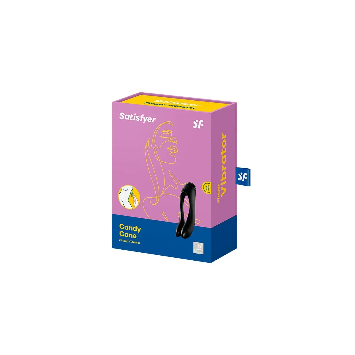 Candy Cane Fingervibrator Schwarz von Satisfyer Vibrator | Fesselliebe.de