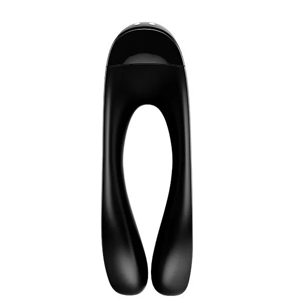 Candy Cane Fingervibrator Schwarz von Satisfyer Vibrator | Fesselliebe.de