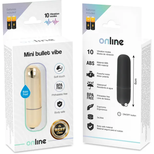 Mini Goldene Vibrationskugel von Online | Fesselliebe.de