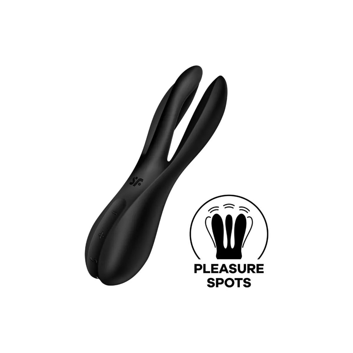 Threesome 2 Vibrator Schwarz von Satisfyer Vibrator | Fesselliebe.de