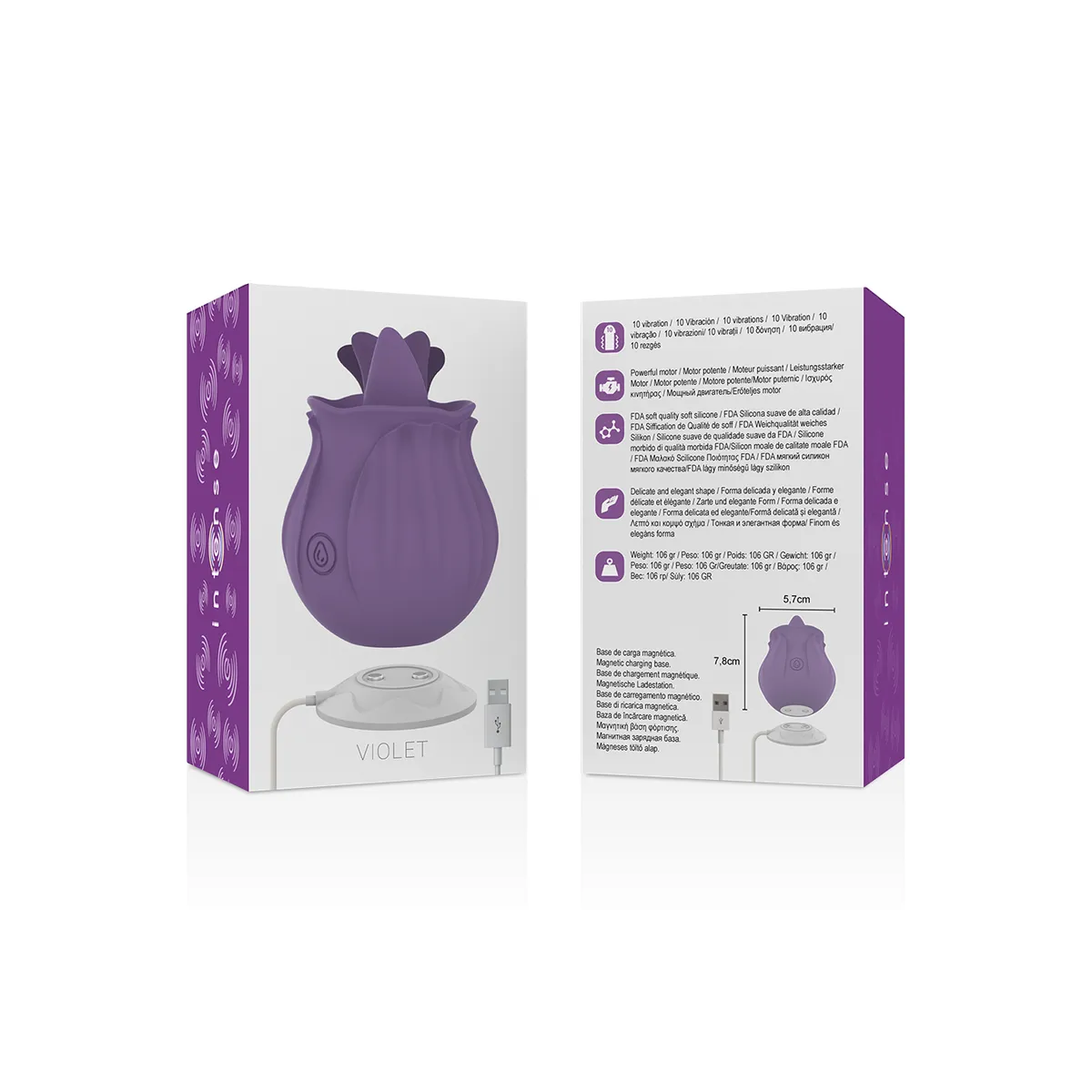 Violett Cl Toris Stimulator 10 Vibrationen Flieder von Intense Fun | Fesselliebe.de