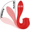 Selena Stimulator Vibrieren + Klappen Rot von Mia