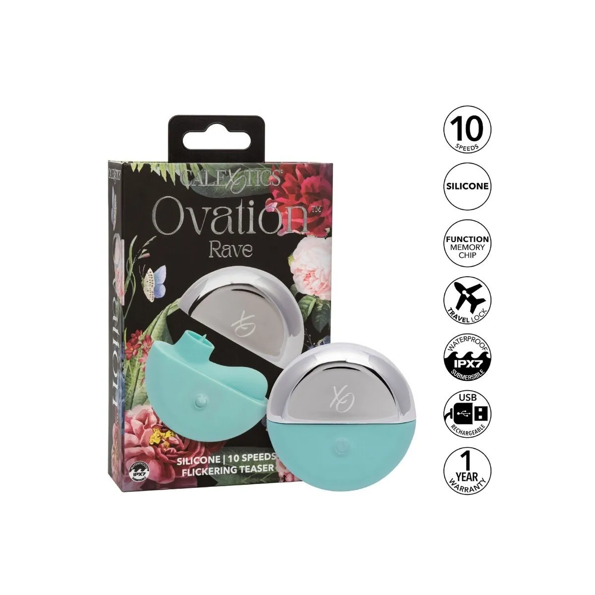 Ovation Rave Stimulator Aqua Green von Calexotics | Fesselliebe.de