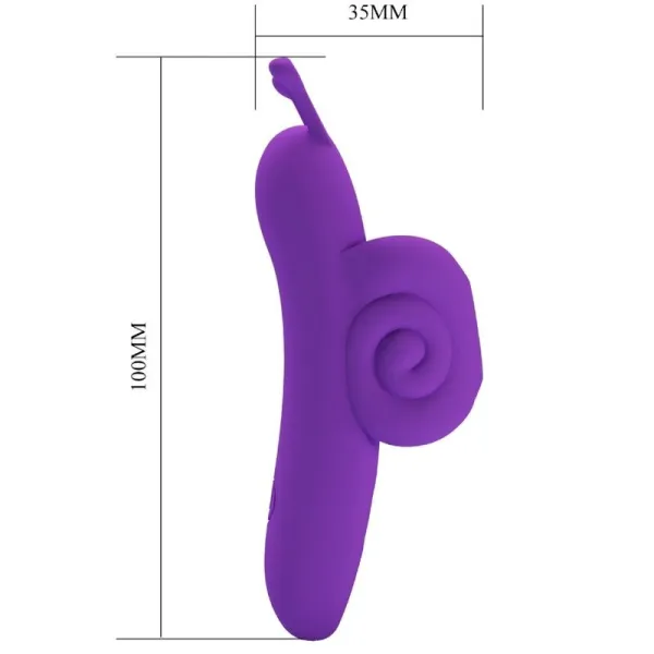 Snail Leistungsstarker Lila Fingerstimulator von Pretty Love | Fesselliebe.de
